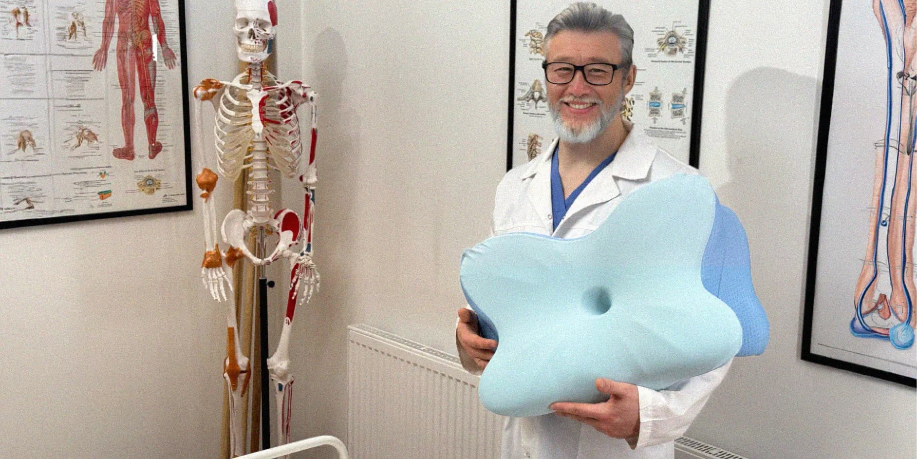 Dr. Tanaka with Derila Ergo pillow