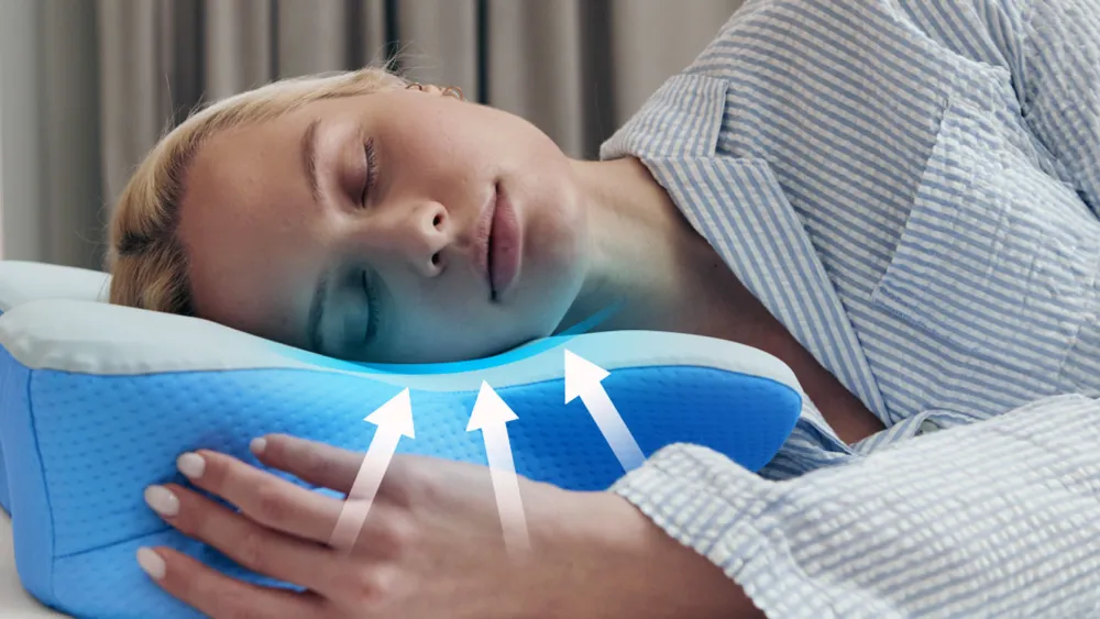 Happy couple sleeping